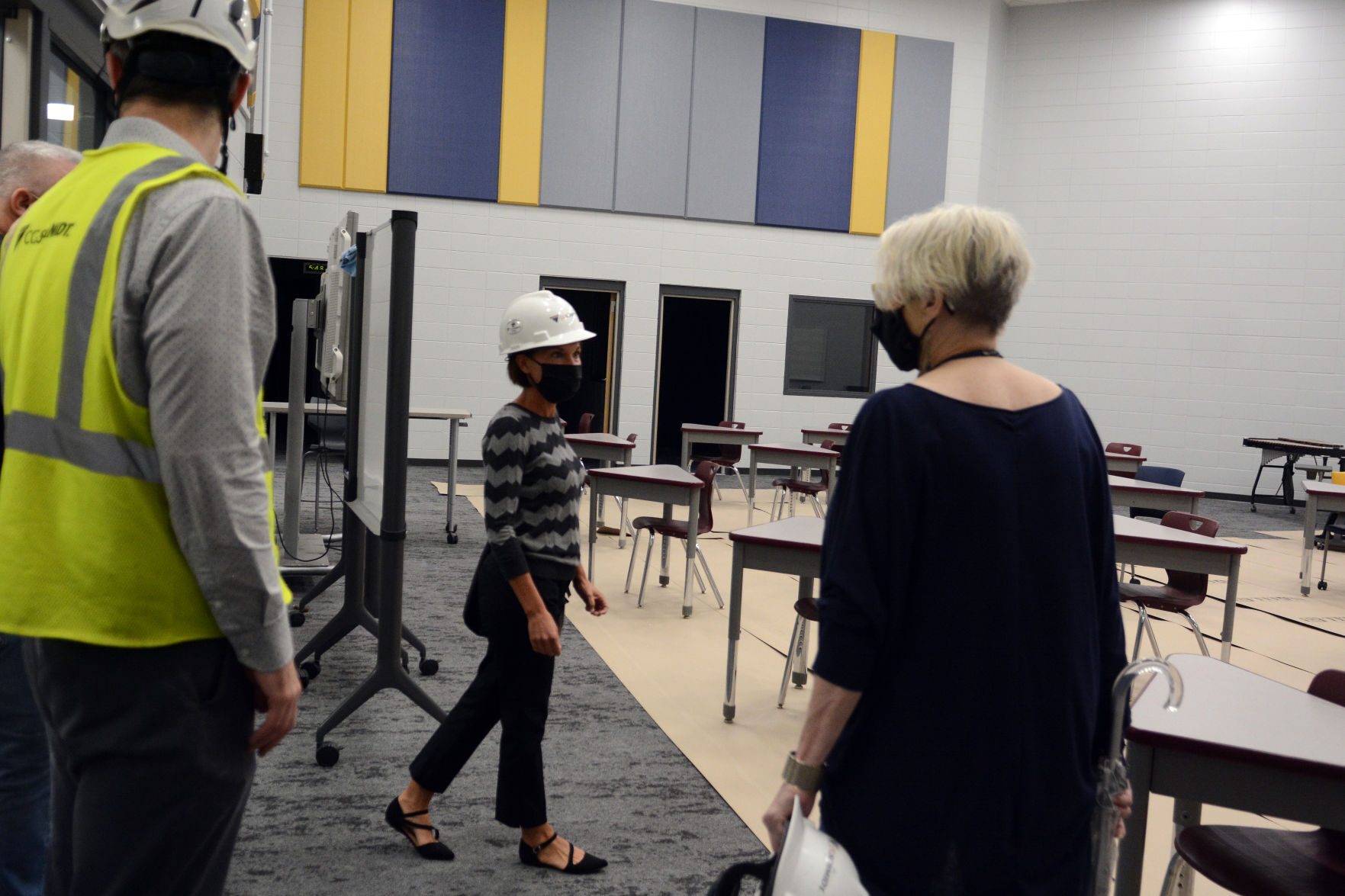 Baraboo school construction tour May 3, 2021